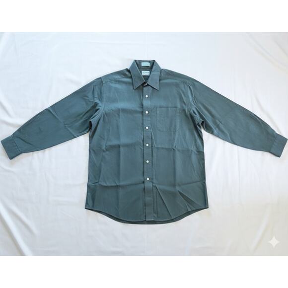 L.L. Bean Other - L.L. Bean Vintage Single Needle Green Button-up Shirt Mens Large